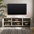 Meuble TV avec portes de grange et rangement de 70 pouces