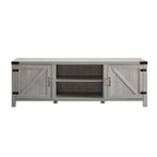 Meuble TV avec portes de grange et rangement de 70 pouces