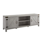Meuble TV avec portes de grange et rangement de 70 pouces