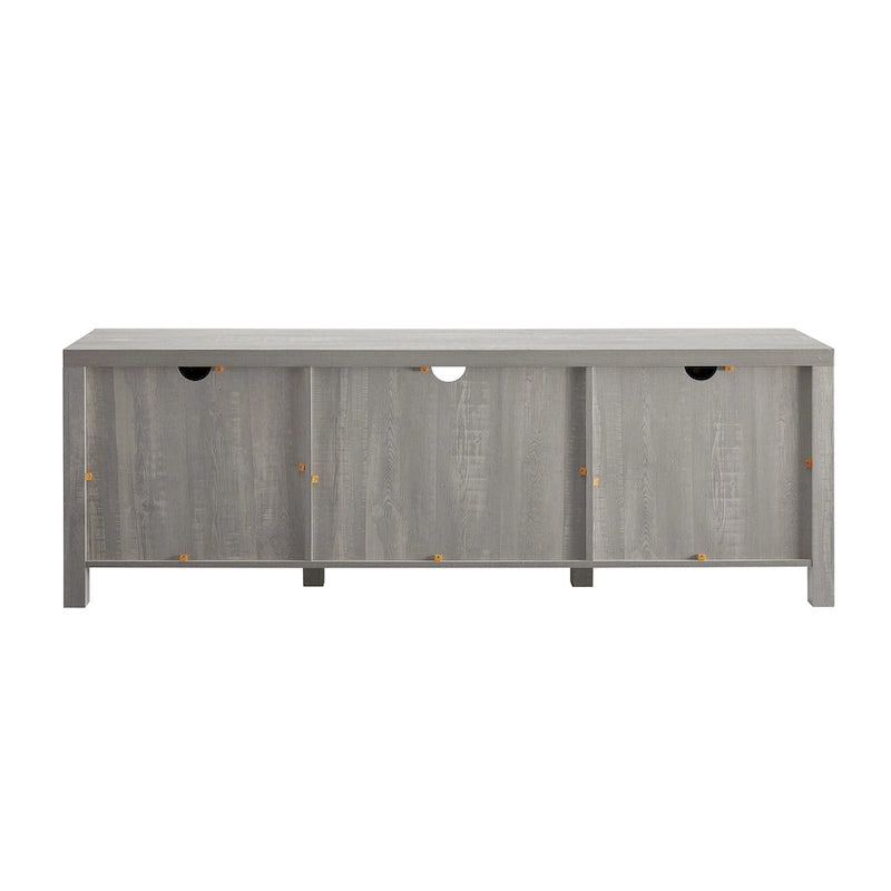 Meuble TV avec portes de grange et rangement de 70 pouces