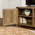 Meuble TV avec portes de grange et rangement de 70 pouces