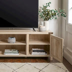 Meuble TV avec portes de grange et rangement de 70 pouces