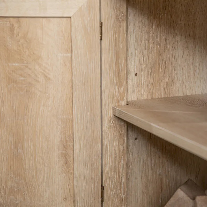 Meuble TV avec portes de grange et rangement de 70 pouces