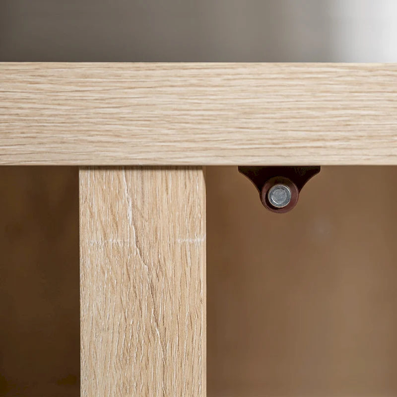Meuble TV avec portes de grange et rangement de 70 pouces