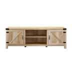 Meuble TV avec portes de grange et rangement de 70 pouces