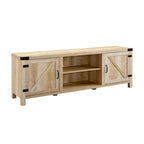 Meuble TV avec portes de grange et rangement de 70 pouces