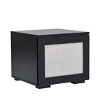 Meuble TV de 209,3 cm avec portes à ouverture par pression et lumières LED, convient aux téléviseurs jusqu'à 228,6 cm
