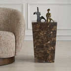 Table d'appoint en marbre de 35,5 cm de large