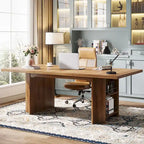 Bureau de 160 cm avec étagères de rangement latérales