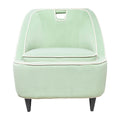 Fauteuil d'appoint bicolore rembourré moderne - 28 x 30 x 31