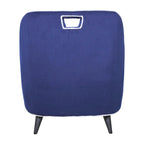 Fauteuil d'appoint bicolore rembourré moderne - 28 x 30 x 31