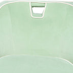 Fauteuil d'appoint bicolore rembourré moderne - 28 x 30 x 31