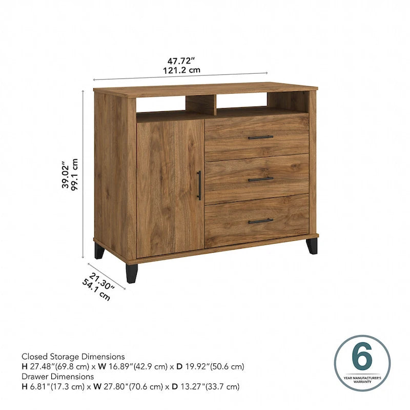 Meuble TV haut Somerset avec rangement