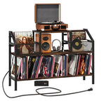 Meuble tourne-disque avec rangement pour vinyles