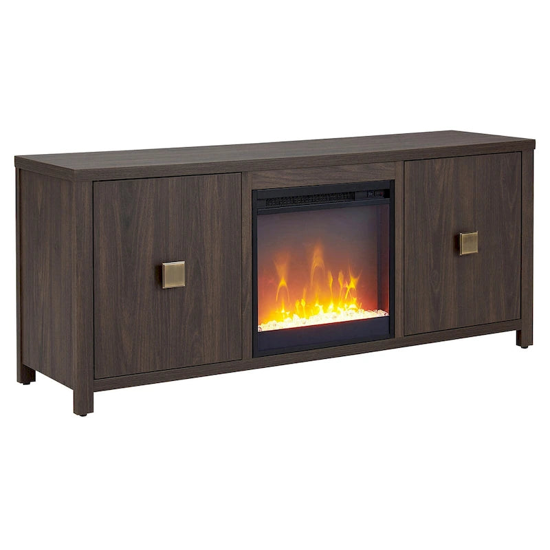 Meuble TV de 58 po avec insert de foyer électrique