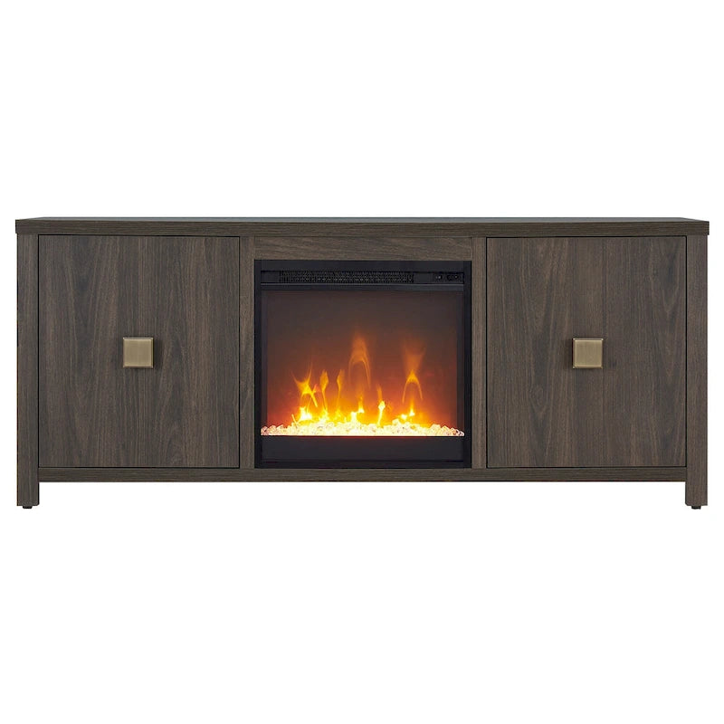 Meuble TV de 58 po avec insert de foyer électrique