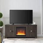 Meuble TV de 58 po avec insert de foyer électrique