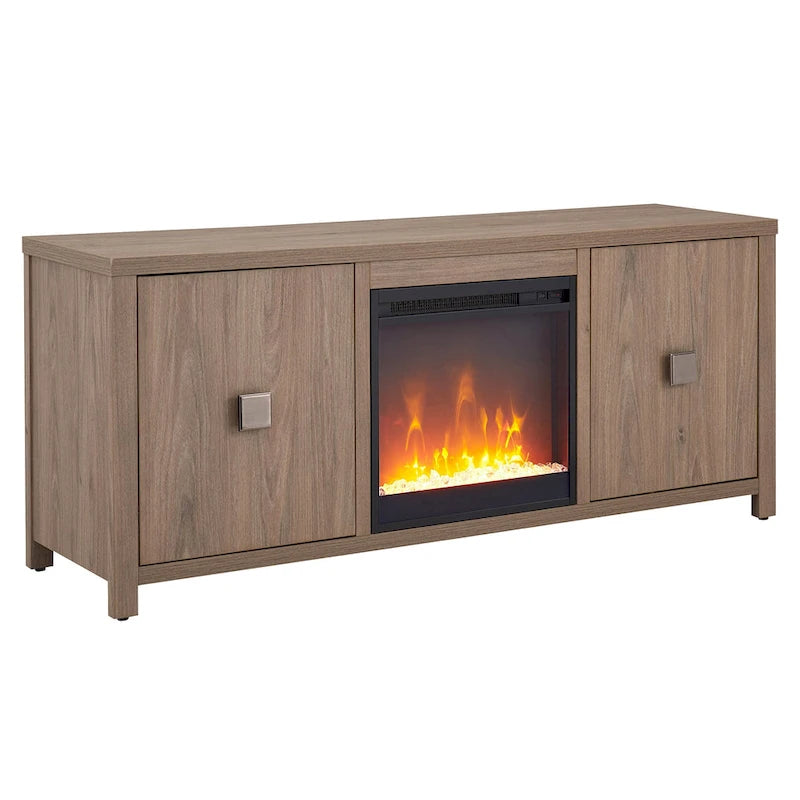 Meuble TV de 58 po avec insert de foyer électrique