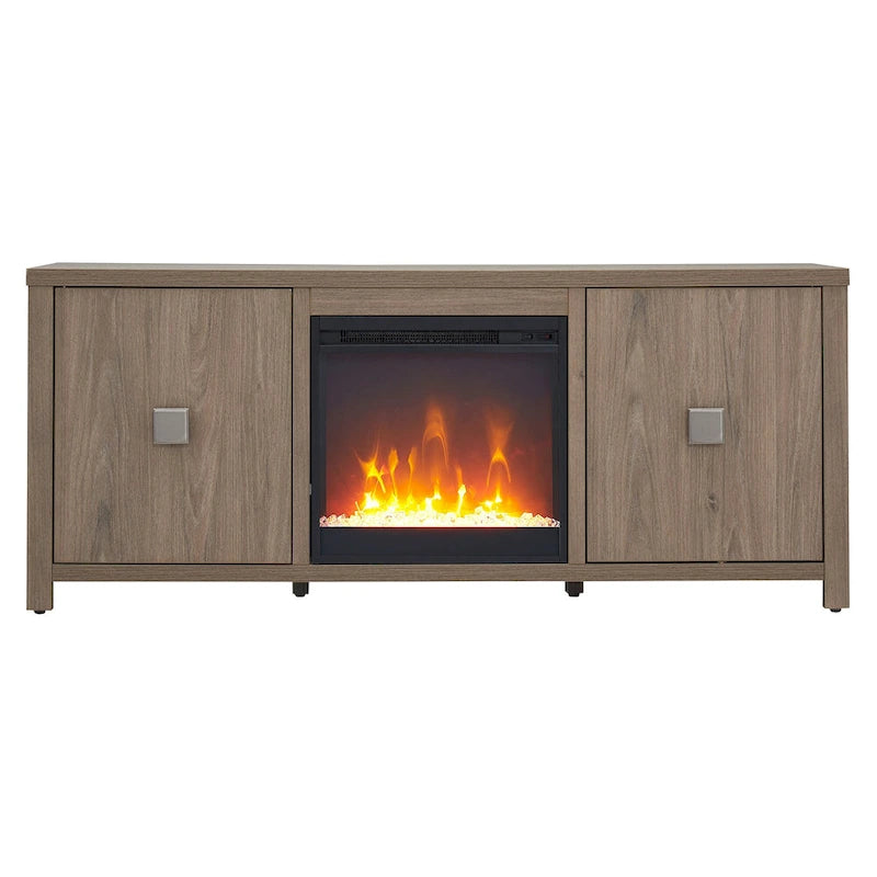 Meuble TV de 58 po avec insert de foyer électrique