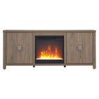 Meuble TV de 58 po avec insert de foyer électrique