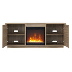 Meuble TV de 58 po avec insert de foyer électrique