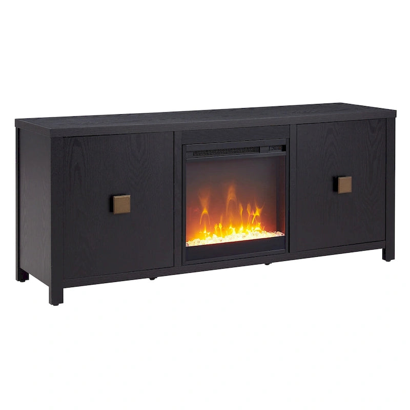 Meuble TV de 58 po avec insert de foyer électrique