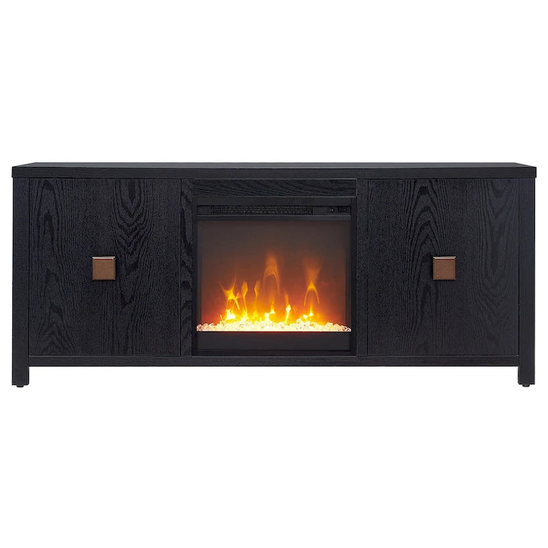 Meuble TV de 58 po avec insert de foyer électrique