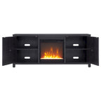 Meuble TV de 58 po avec insert de foyer électrique