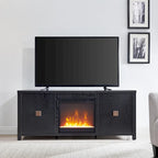 Meuble TV de 58 po avec insert de foyer électrique