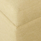 Pouf de rangement carré de 71 cm avec couvercle articulé