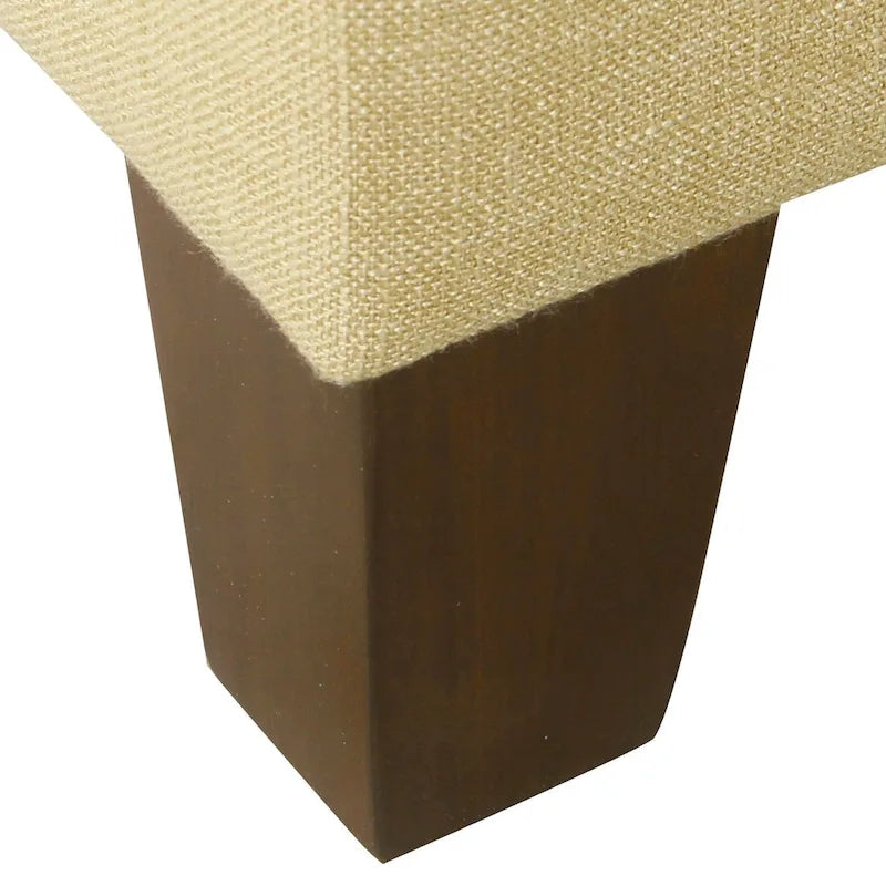 Pouf de rangement carré de 71 cm avec couvercle articulé