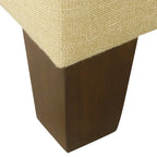 Pouf de rangement carré de 71 cm avec couvercle articulé