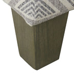 Pouf de rangement carré de 71 cm avec couvercle articulé