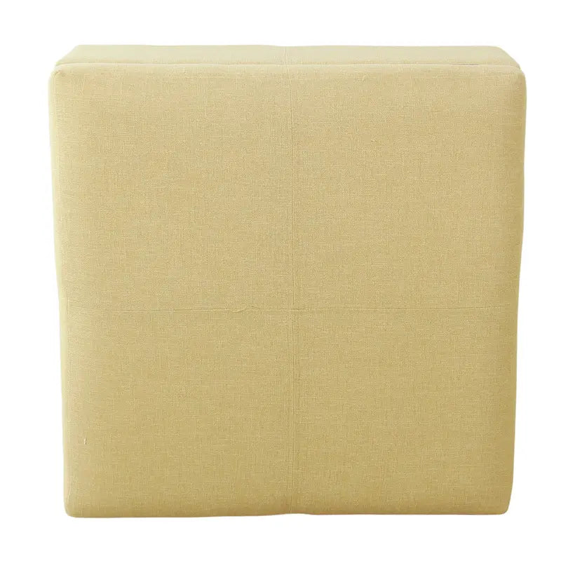 Pouf de rangement carré de 71 cm avec couvercle articulé