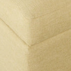 Pouf de rangement carré de 71 cm avec couvercle articulé