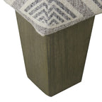Pouf de rangement carré de 71 cm avec couvercle articulé