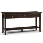 Console-table de canapé en bois massif, 60 po de largeur, Normandy - 60 x 16 x 30