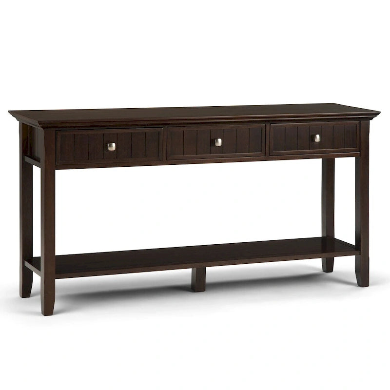 Console-table de canapé en bois massif, 60 po de largeur, Normandy - 60 x 16 x 30