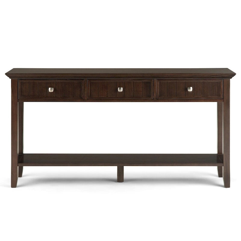 Console-table de canapé en bois massif, 60 po de largeur, Normandy - 60 x 16 x 30