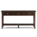 Console-table de canapé en bois massif, 60 po de largeur, Normandy - 60 x 16 x 30