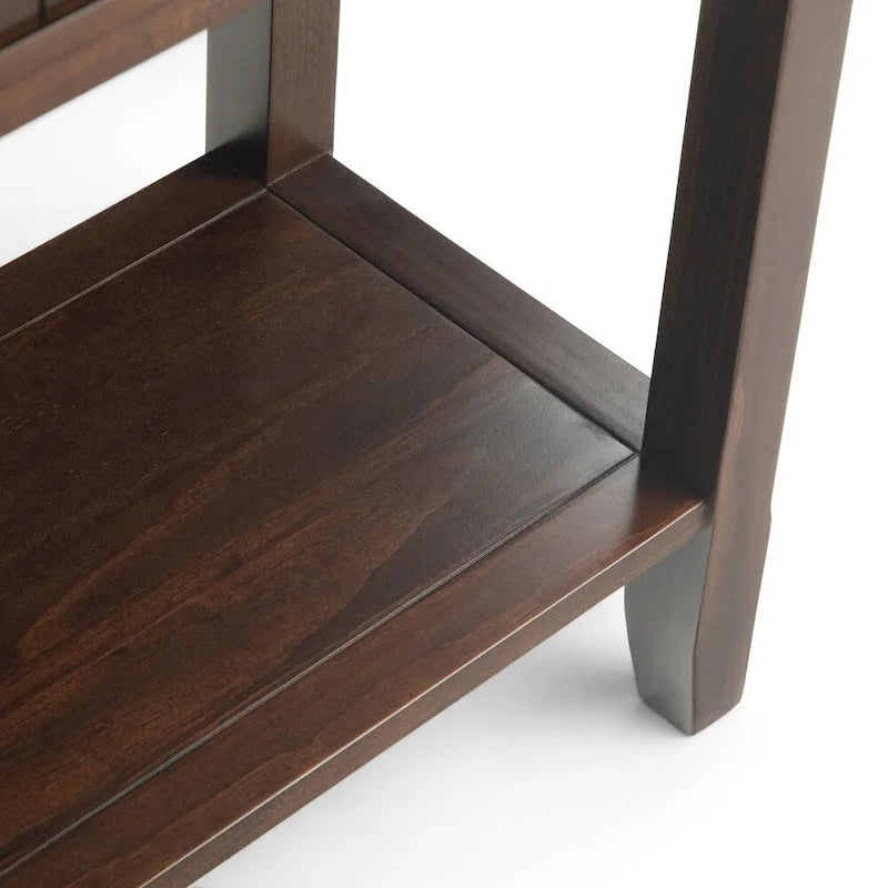 Console-table de canapé en bois massif, 60 po de largeur, Normandy - 60 x 16 x 30