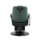 Fauteuil de barbier inclinable robuste – Fauteuil de coiffure de barbier, vert