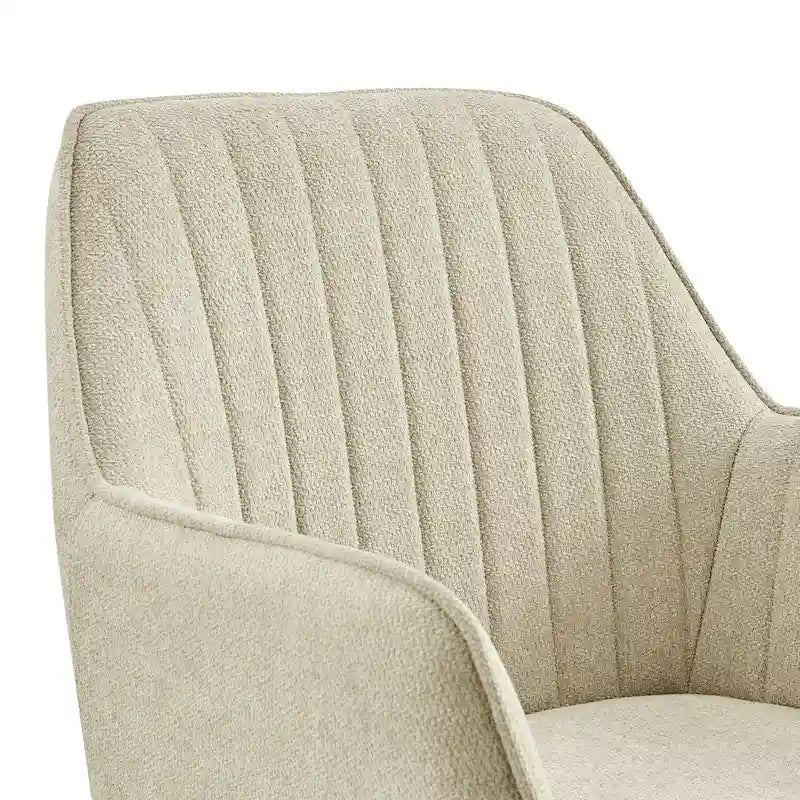 Fauteuil de bureau pivotant en tissu avec hauteur réglable