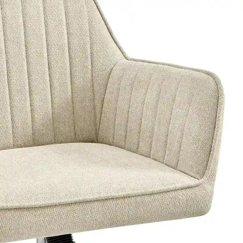 Fauteuil de bureau pivotant en tissu avec hauteur réglable