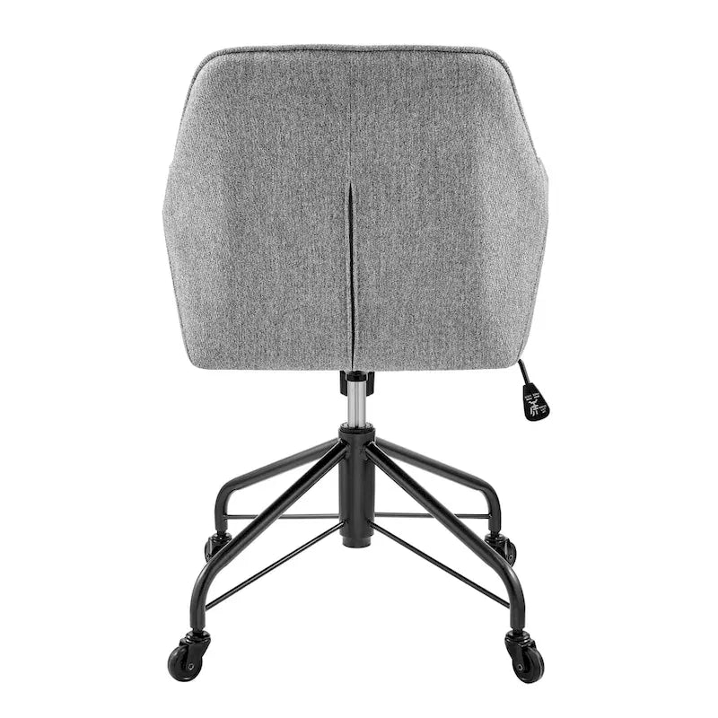 Fauteuil de bureau pivotant en tissu avec hauteur réglable
