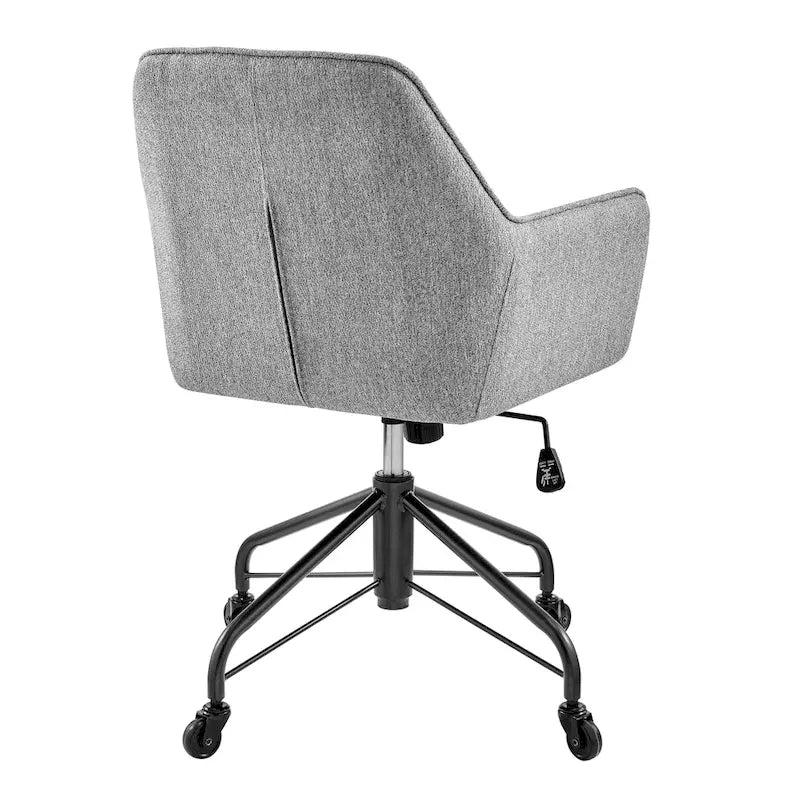 Fauteuil de bureau pivotant en tissu avec hauteur réglable