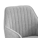 Fauteuil de bureau pivotant en tissu avec hauteur réglable