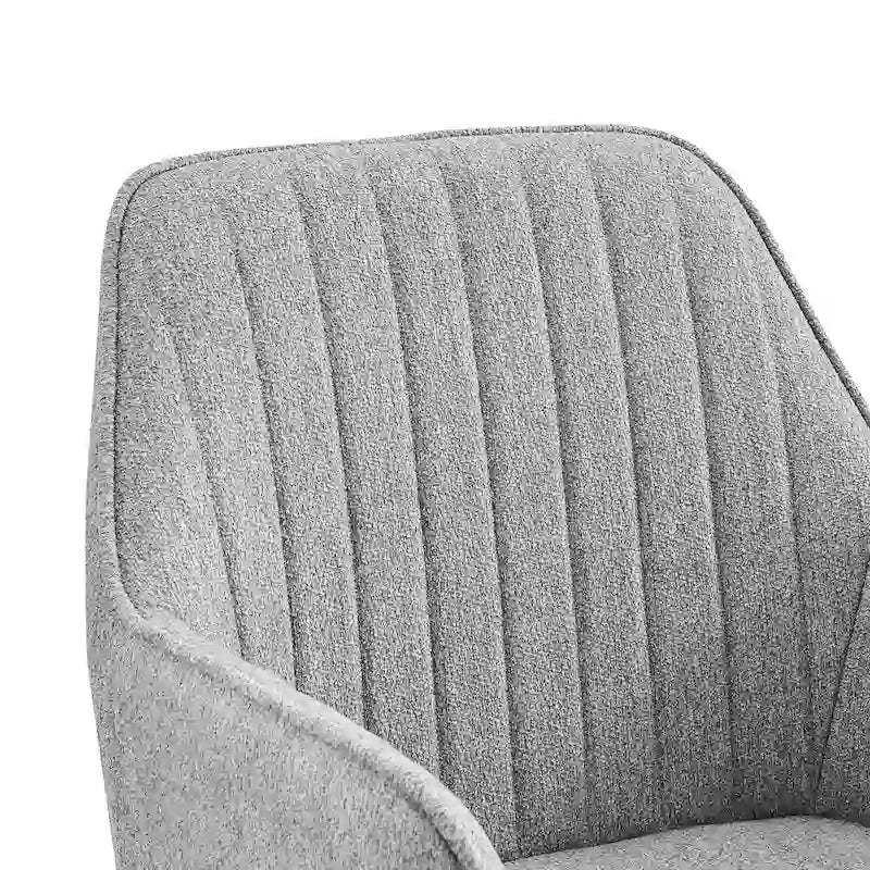 Fauteuil de bureau pivotant en tissu avec hauteur réglable