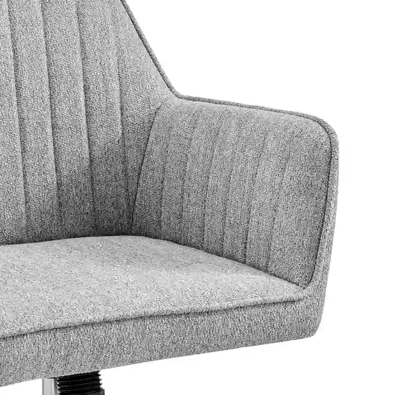 Fauteuil de bureau pivotant en tissu avec hauteur réglable