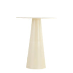 Table d'appoint en aluminium blanc laqué